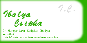 ibolya csipka business card
